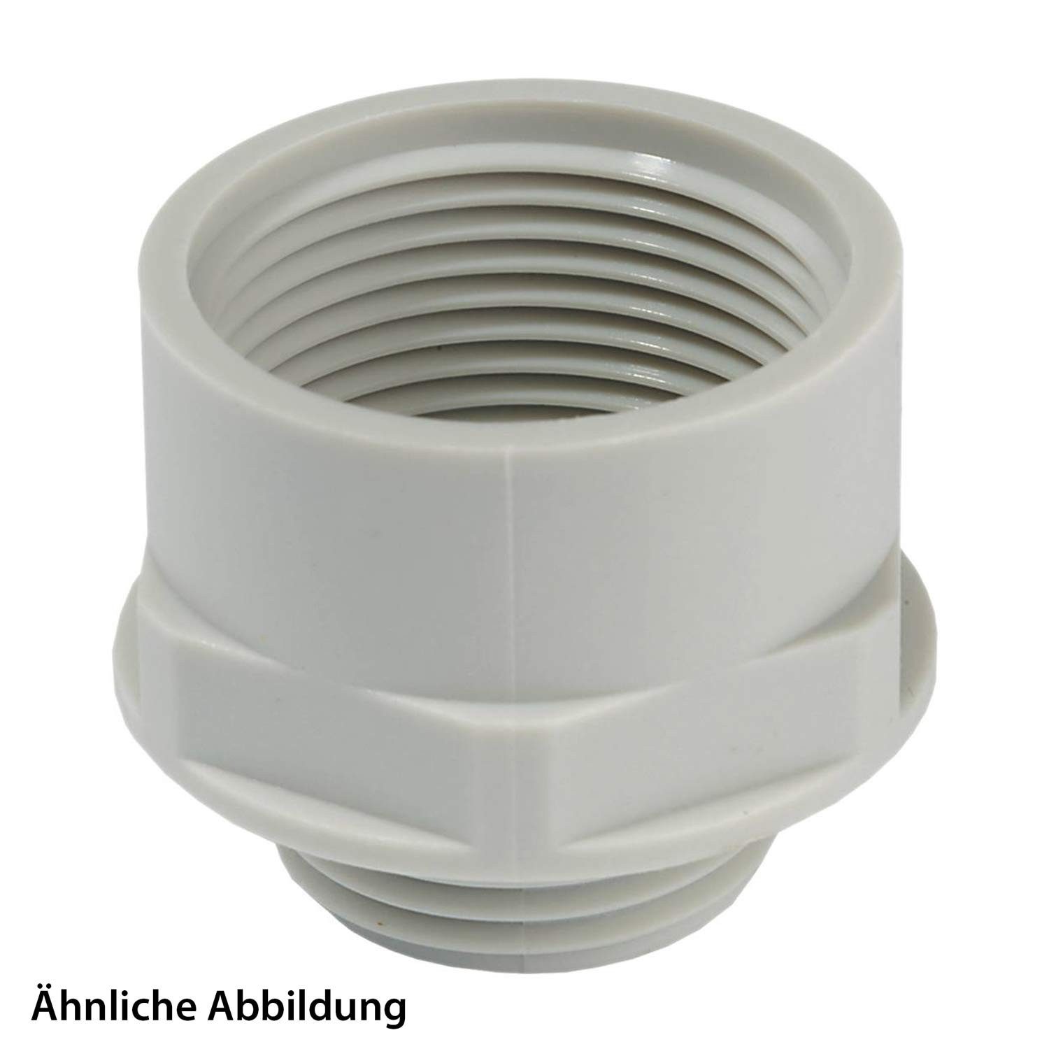 WISKA Schlauchverschraubung Titel:Adapter-Zwischenstutzen PG/M von PG21x1,588 auf M20x1,5 hoch Se