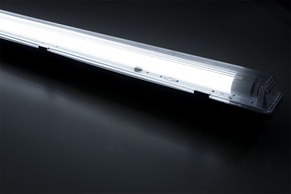 LED verbaut, Deckenleuchte, Kellerlampe fest Deckenlampe LED-Leuchtmittel etc-shop 4x Feuchtraumlampe Wannenleuchte Röhre Neutralweiß,