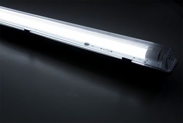 etc-shop Deckenleuchte, LED-Leuchtmittel fest verbaut, Neutralweiß, Wannenleuchte Deckenlampe Feuchtraumlampe LED Röhre Kellerlampe 4x