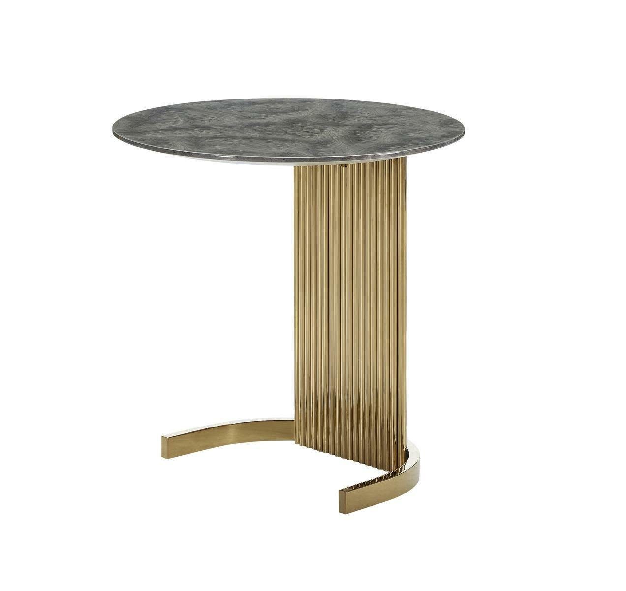 JVmoebel Beistelltisch Beistelltisch Modern Design Möbel Marmor Luxus Gold Wohnzimmer