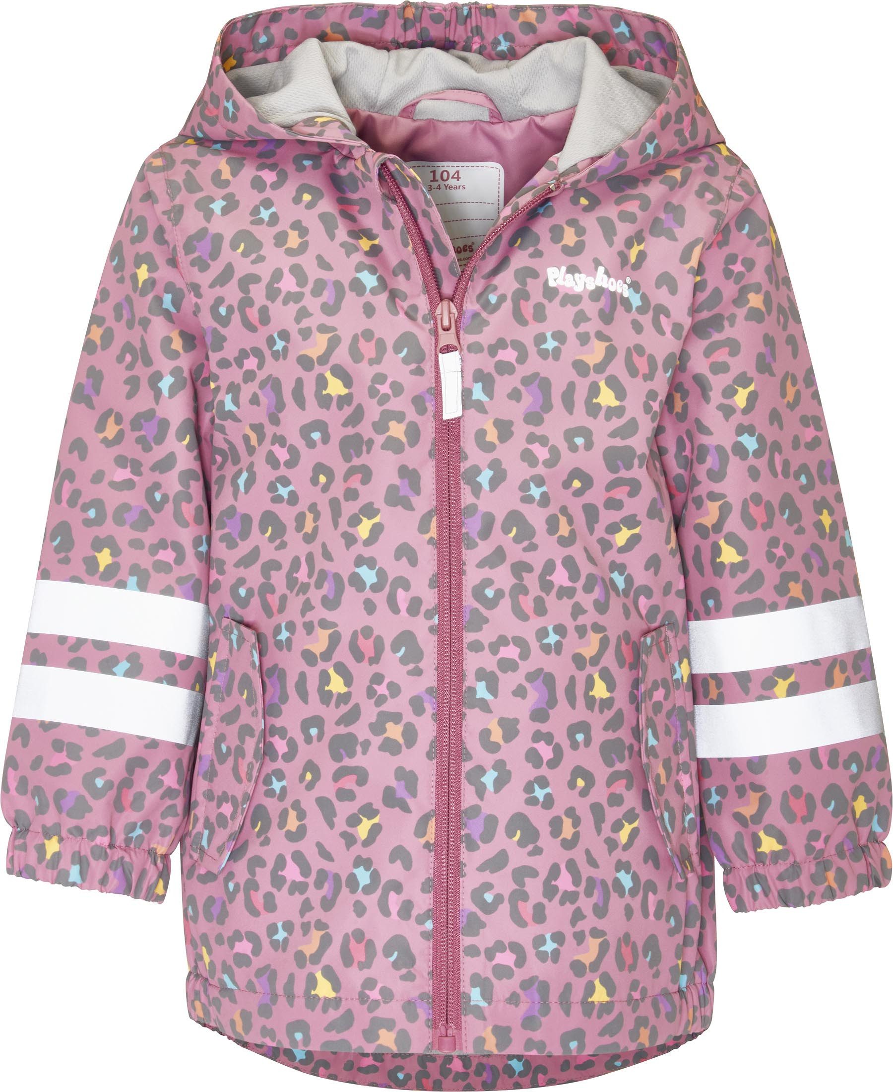 Playshoes Regenjacke Outdoor-Jacke Leo-Print