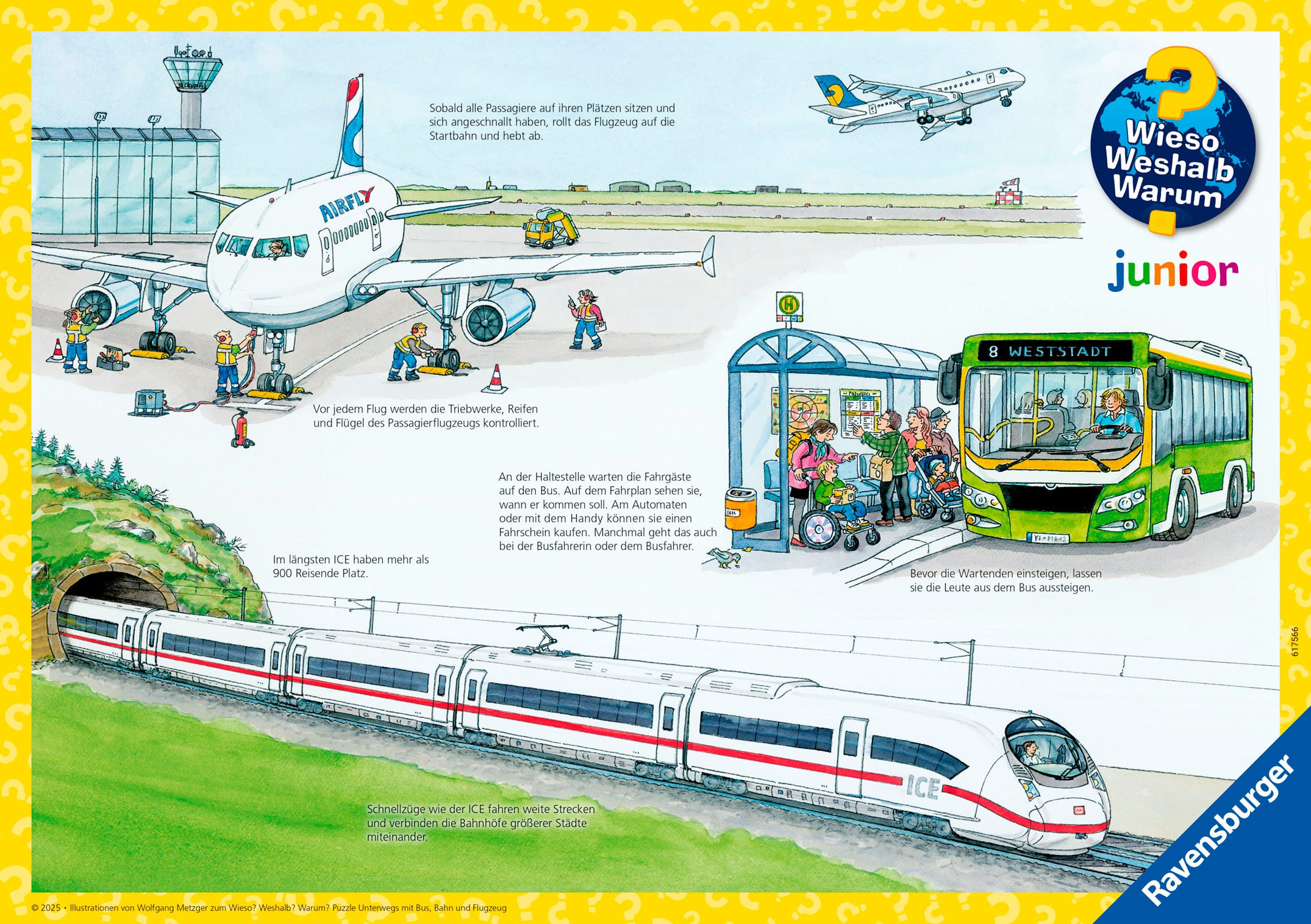 Ravensburger Rahmenpuzzle Wieso? Weshalb? Warum? Unterwegs mit Bus, Bahn un günstig online kaufen