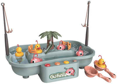 Diakakis Badespielzeug Angel Wasserspiel mit Enten und Fischen 21-tlg