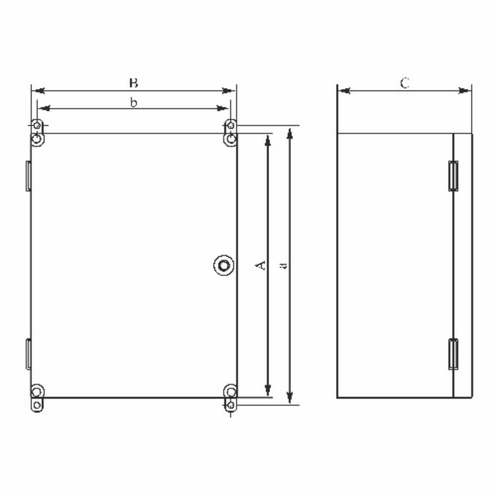 Elektro-Plast Schaltschrankschlüssel Schaltschrank mit Schloss UNI-2 AP Verteilerschrank Industriegehäuse, (1 St)