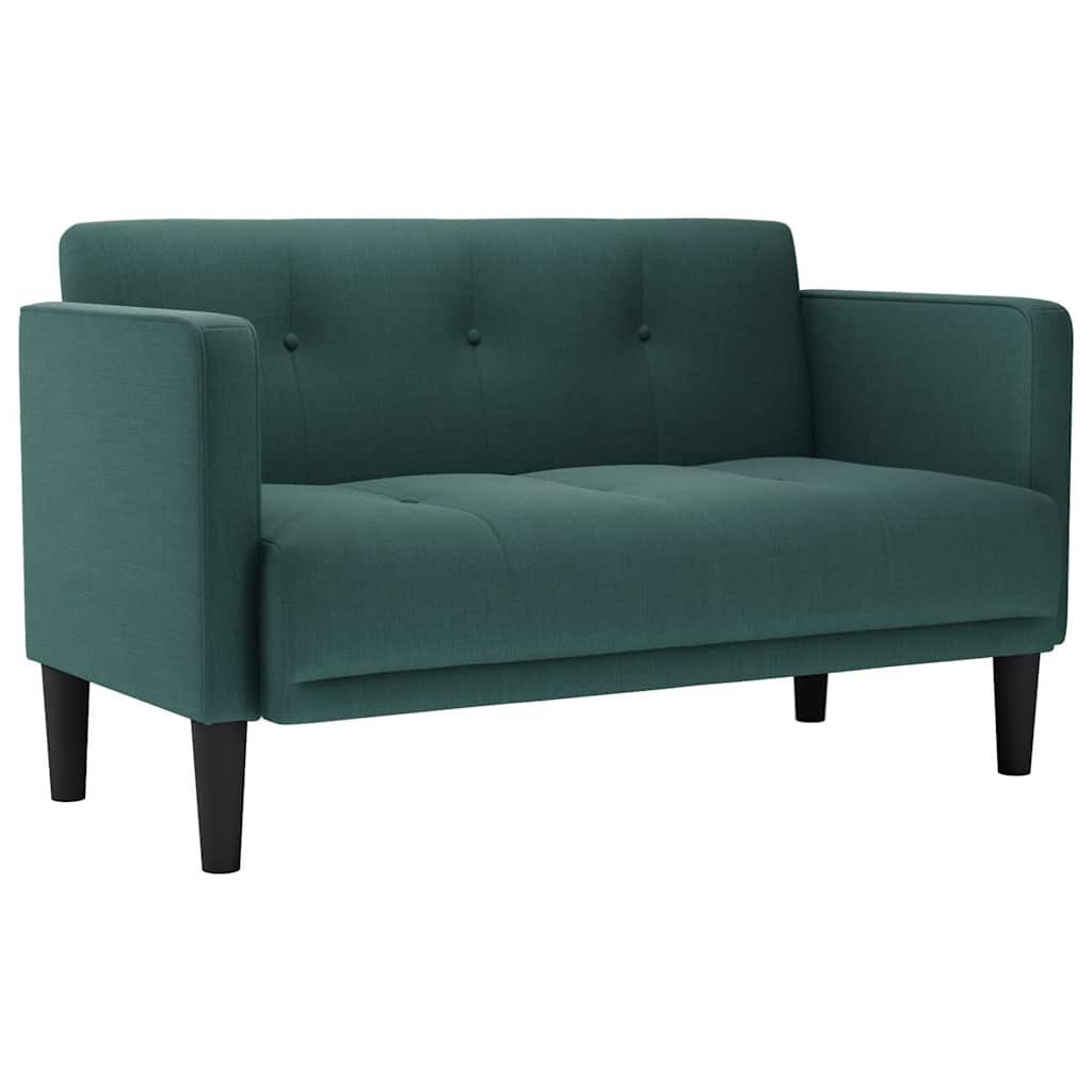vidaXL Sofa Zweisitzer-Sofa Dunkelgrün 111 cm günstig online kaufen