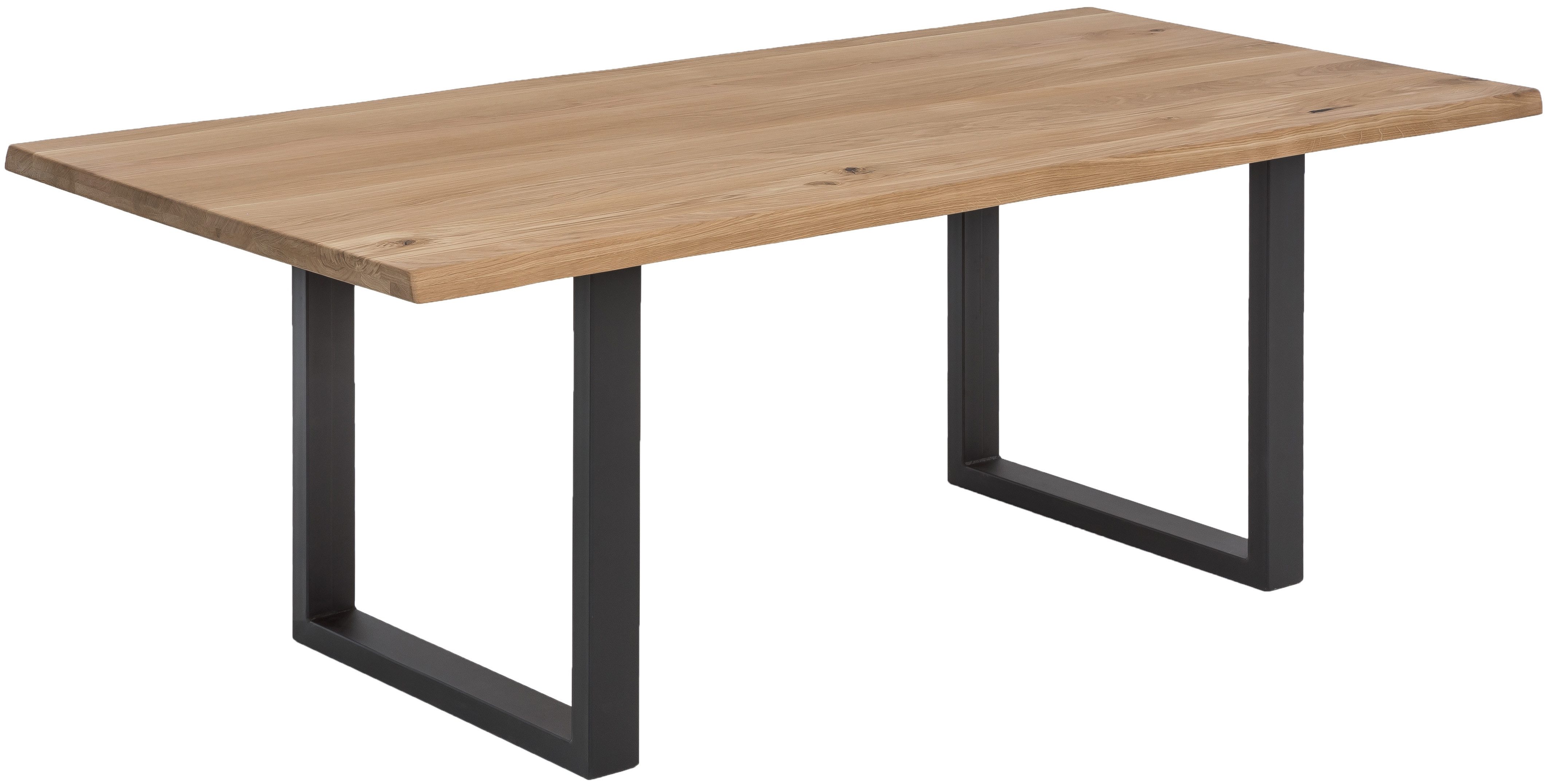 SIT Esstisch Tops&Tables, mit Tischplatte aus Wildeiche, mit Baumkante we gewachsen, Vintage