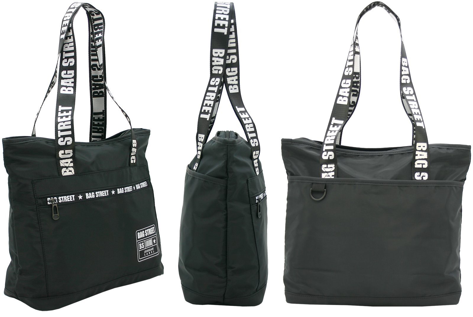 BAG STREET INTERNATIONAL Schultertasche Nylon Shopping Bag mit Henkel-Print günstig online kaufen