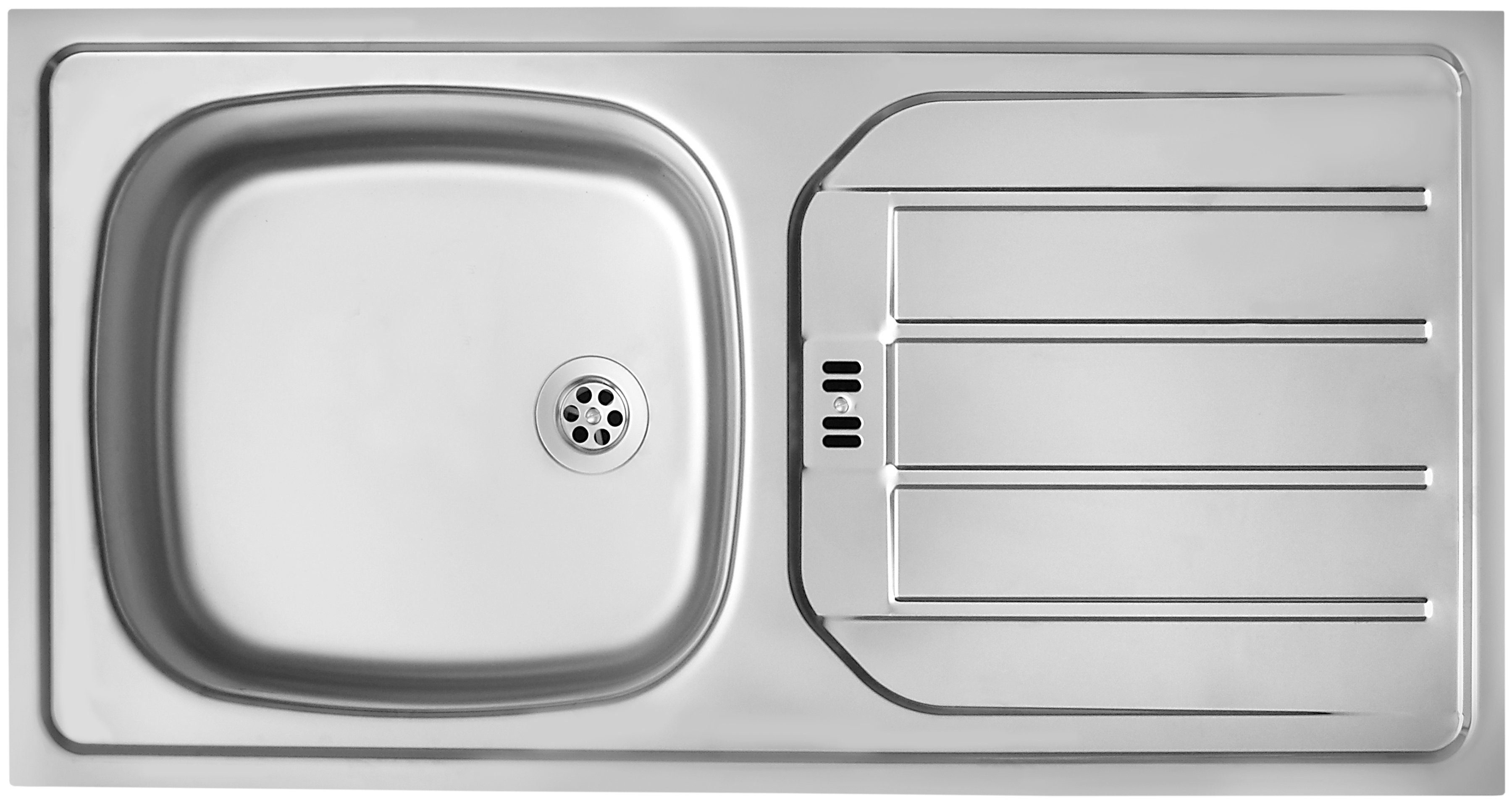 | Wien, 430 wahlweise cm, HELD mit weiß und weiß/wotaneiche-wotaneiche Küchenzeile MÖBEL E-Geräten Induktion Breite