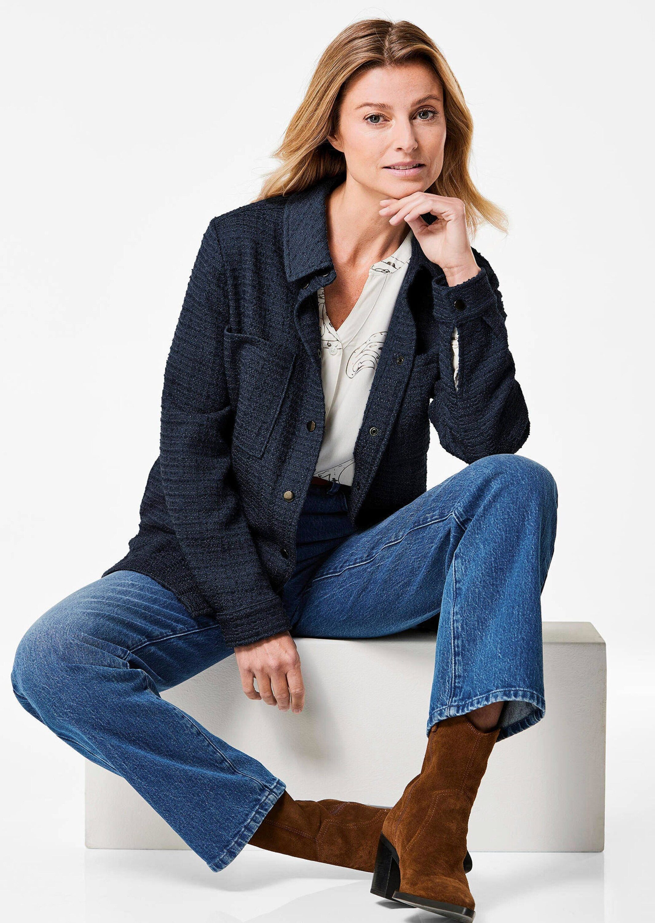 GOLDNER Hemdbluse Kurzgröße: Hemdjacke