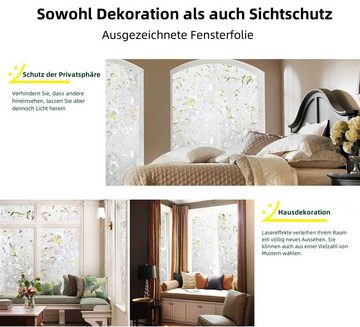 Fensterfolie Fensterfolie Blickdicht Selbsthaftende, Sichtschutzfolie Fenster Bunt, Caterize, halbtransparent