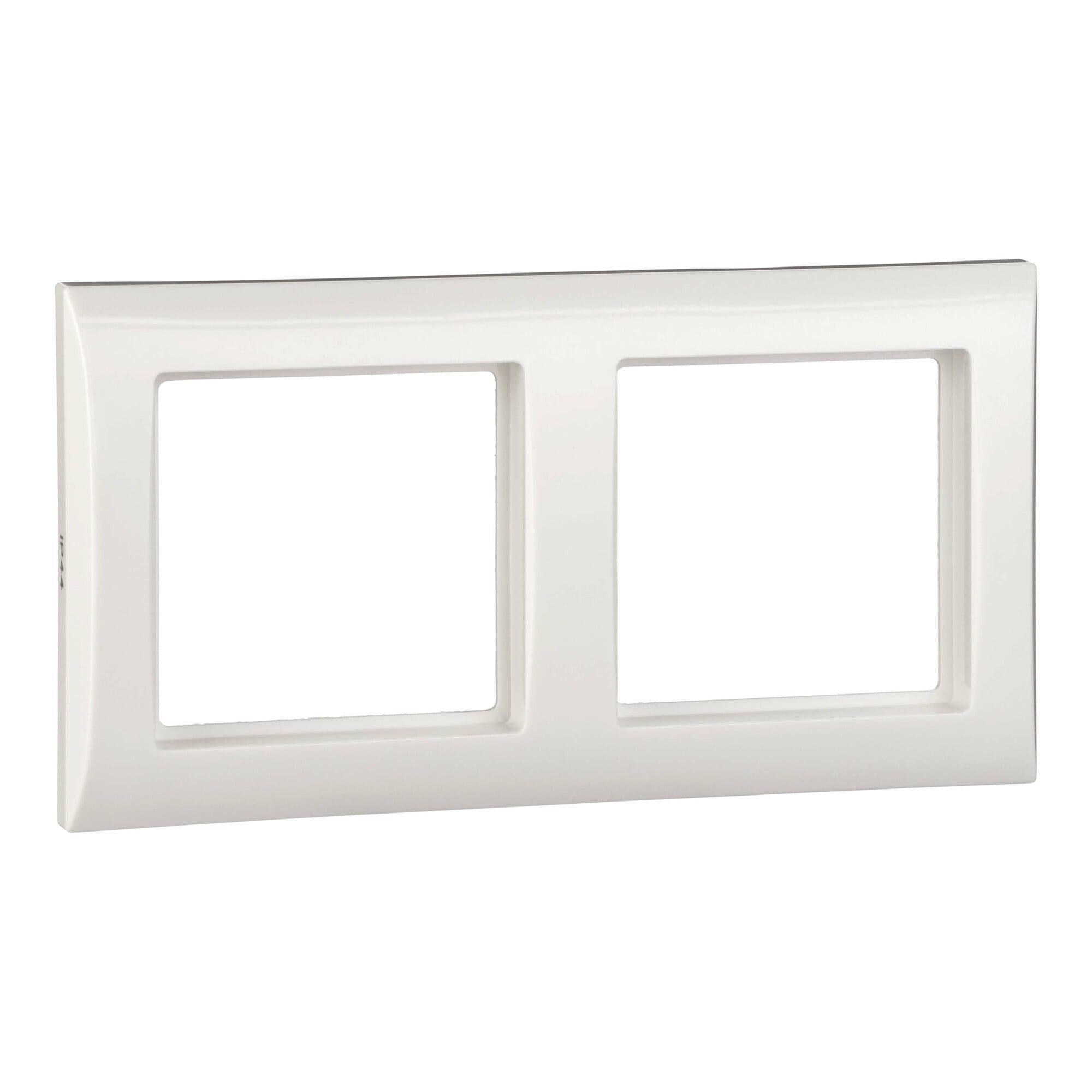 ELSO Abdeckplatte Elso Rahmen 2-fach Joy IP44 reinweiss ELG264244