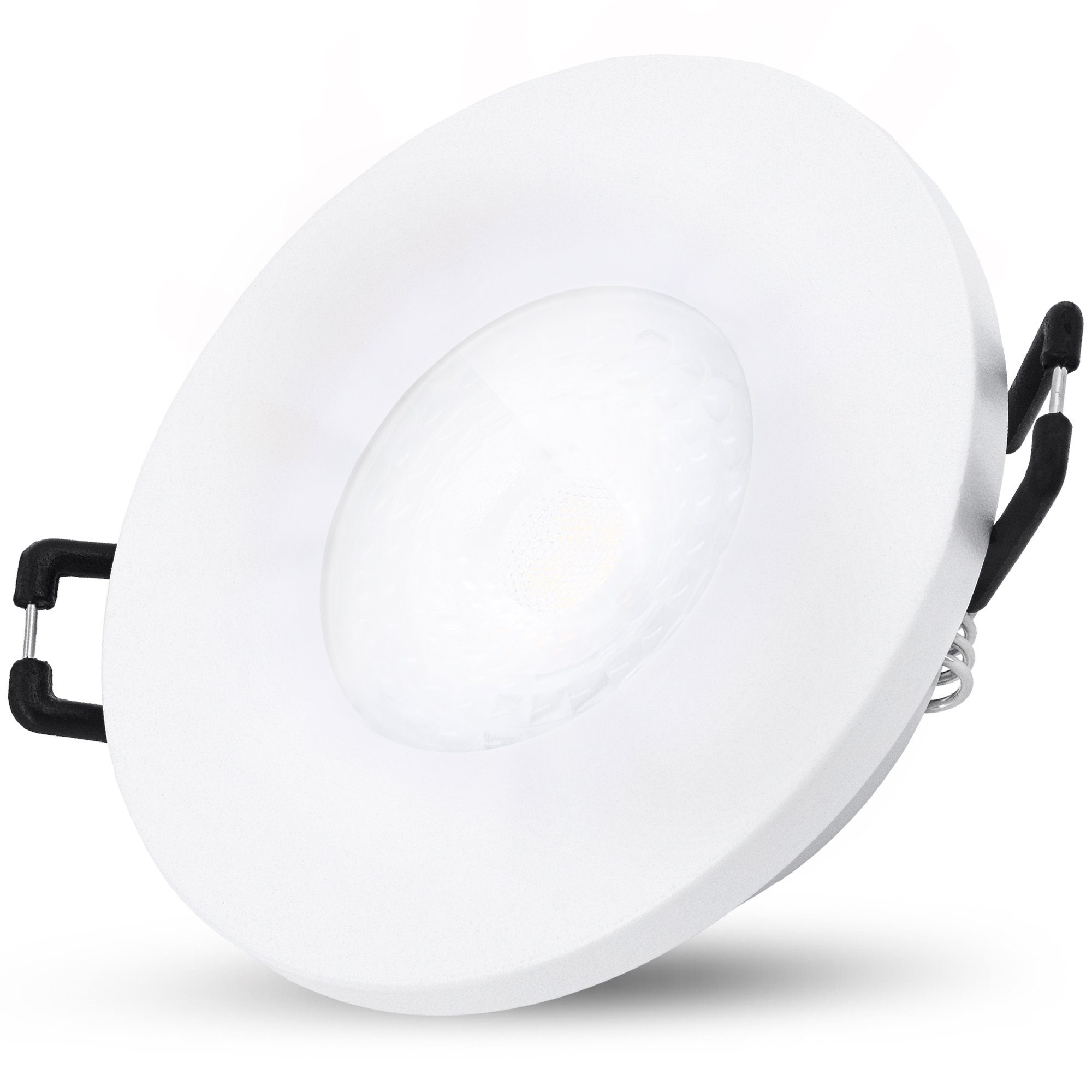 Lampe BEDA neutralweiss, Außen-Deckenleuchte mit GU10 SSC-LUXon tauschbar 38° Einbauspot LED 3W IP65 Neutralweiß