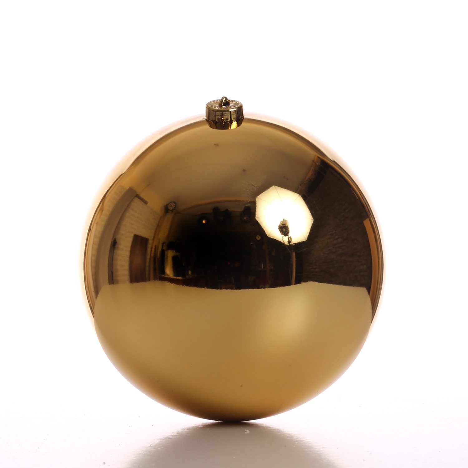 MARELIDA Weihnachtsbaumkugel Christbaumkugel XL Weihnachtskugel bruchfest 20cm glänzend gold (1 St)