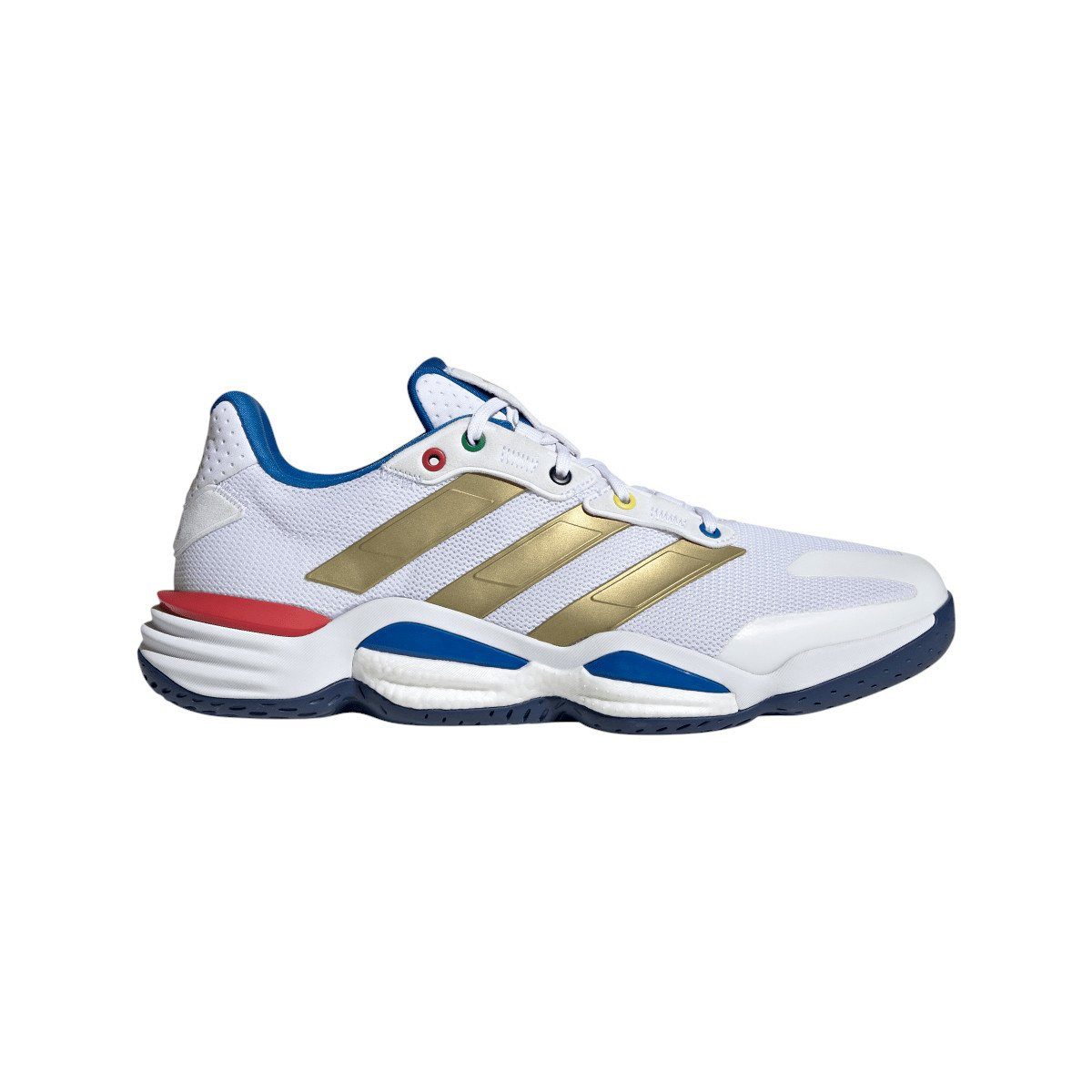adidas Performance Hallen-Indoorschuhe Stabil 16 2025 weiss/bunt Herren Badmintonschuh