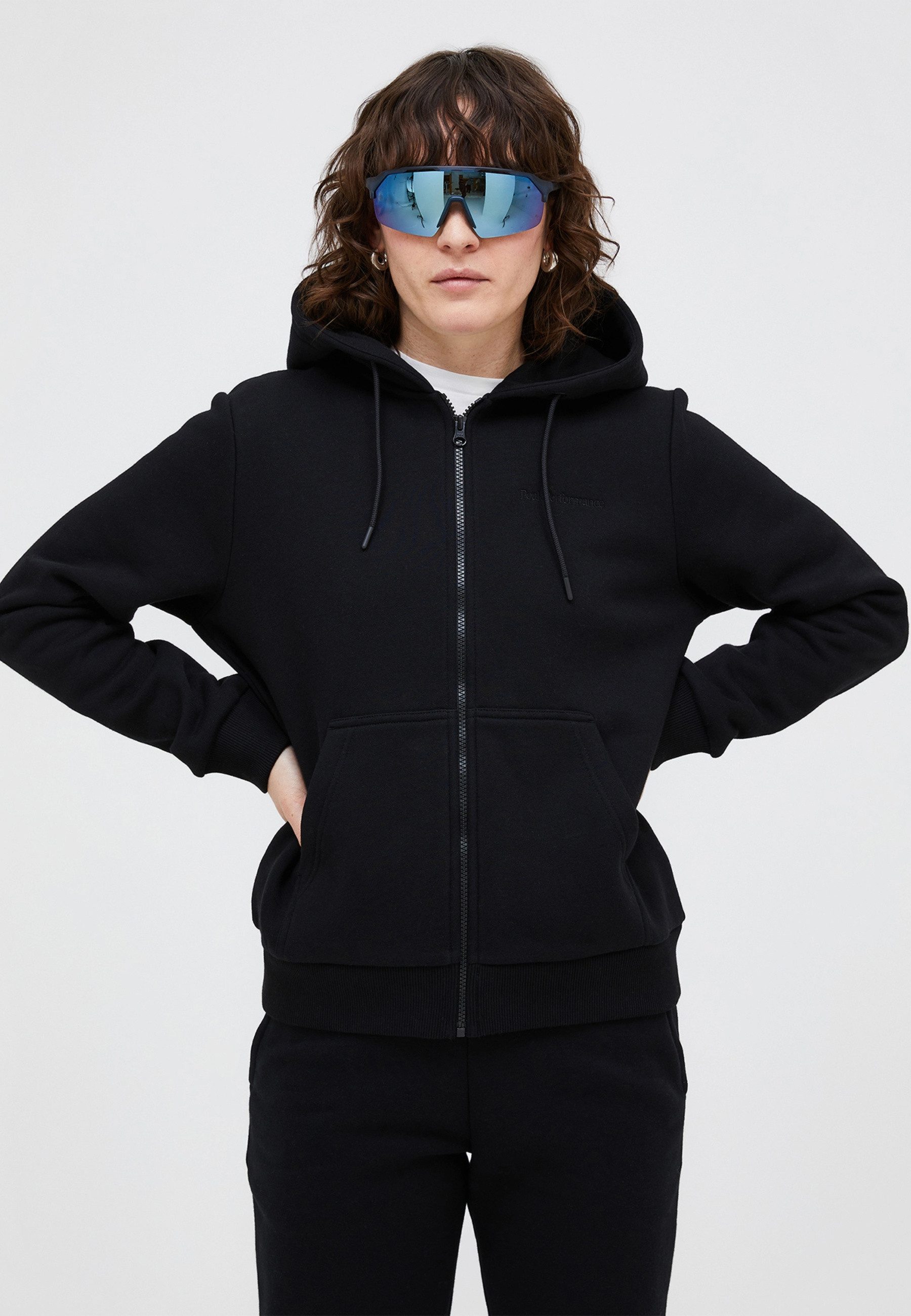 Peak Performance Kapuzensweatshirt W Original Small Logo Zip Hood mit Kapuze