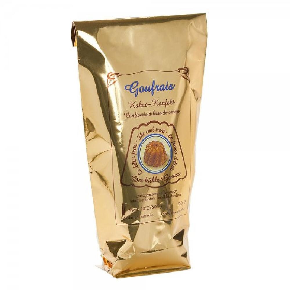 Goufrais Schokolade Kakaokonfekt Gugelhupf Goldtüte (150g)