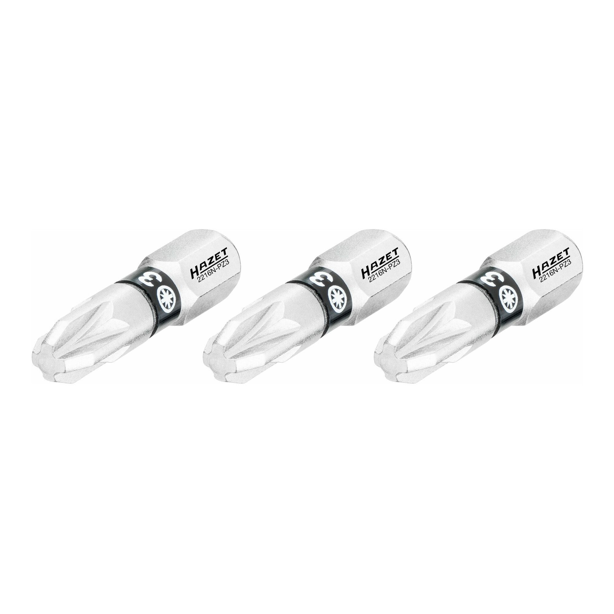 HAZET Bit-Set HAZET Bit 2216N-PZ3/3, Sechskant massiv 6,3 (1/4 Zoll), Pozidriv Profi