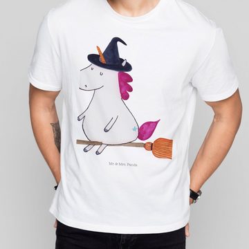 Mr. & Mrs. Panda T-Shirt Einhorn Hexe - Weiß - Geschenk, Geburstag, Unicorn, Verrückte, T-Shir (1-tlg)