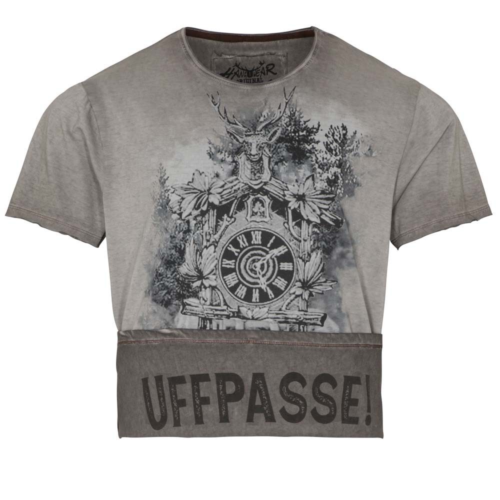 Hangowear T-Shirt Trachtenshirt Rocking Schwarzwald grau