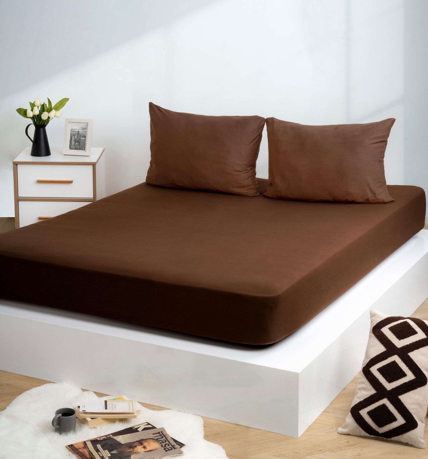 Strauss Home Spannbettlaken Premium, Gummizug: Rundumgummi, günstig online kaufen