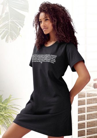 KangaROOS Bigshirt su Slogan-Frontdruck