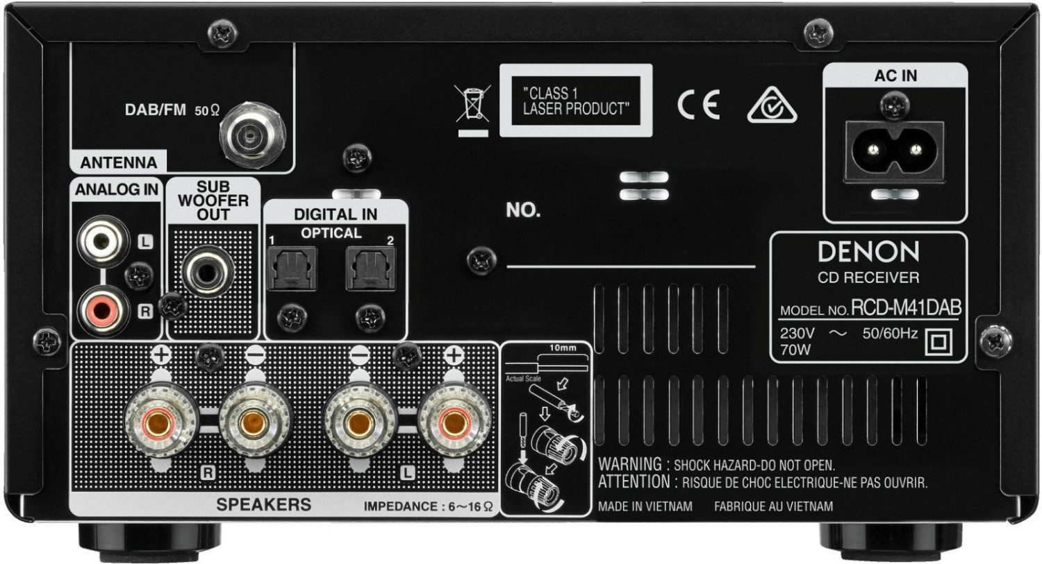 Denon RCD-M 41 DAB Kompaktanlage Stereo-Receiver