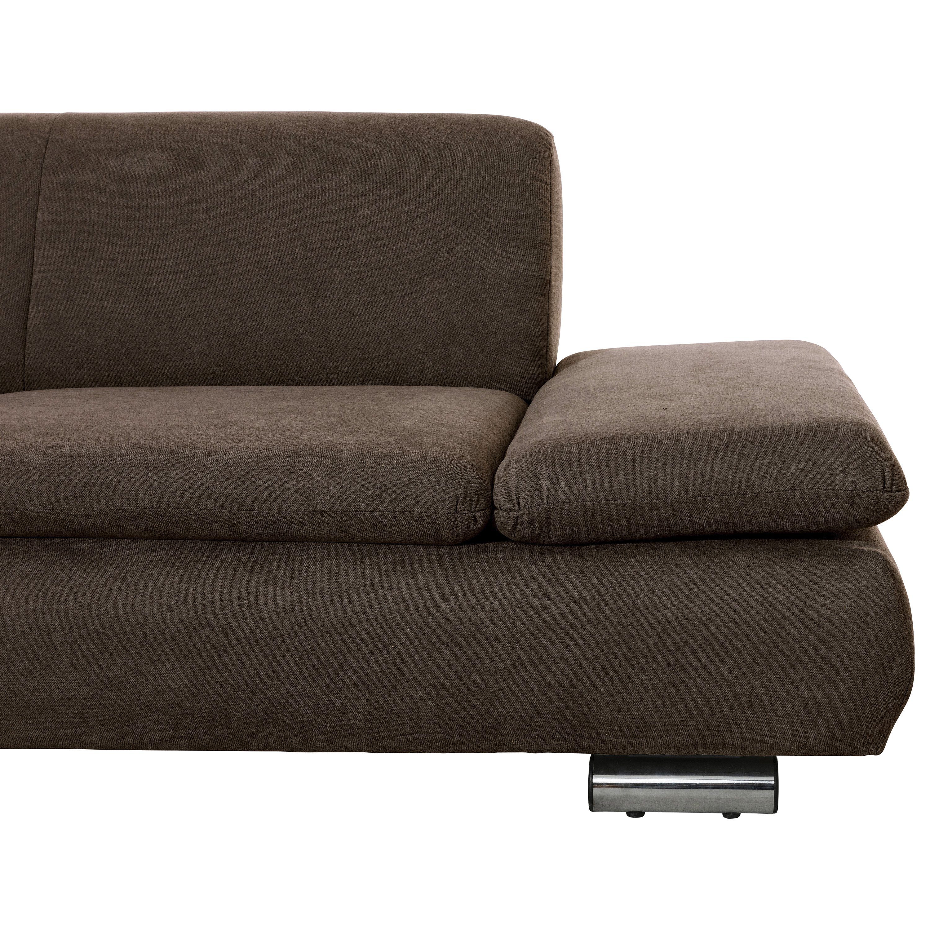 Sofa mit schoko, rechts links Made 1 Ecksofa Max Terrence Stück, Flachgewebe in 2,5-Sitzer Ecksofa Germany Winzer®