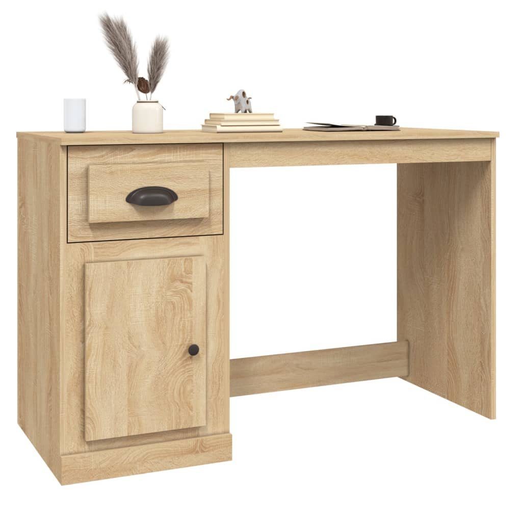 Schreibtisch mit Sonoma-Eiche Schublade cm 115x50x75 furnicato