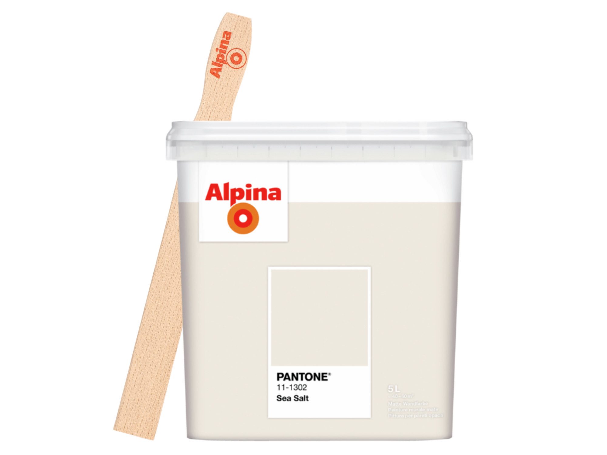 Alpina Wandfarbe Alpina PANTONE® 5L + gratis Rührholz