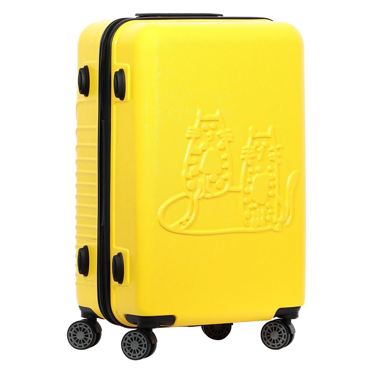 Koffer Gelb teilig Set BIGGDESIGN Hartschale Cats 3 Kofferset Biggdesign Koffer