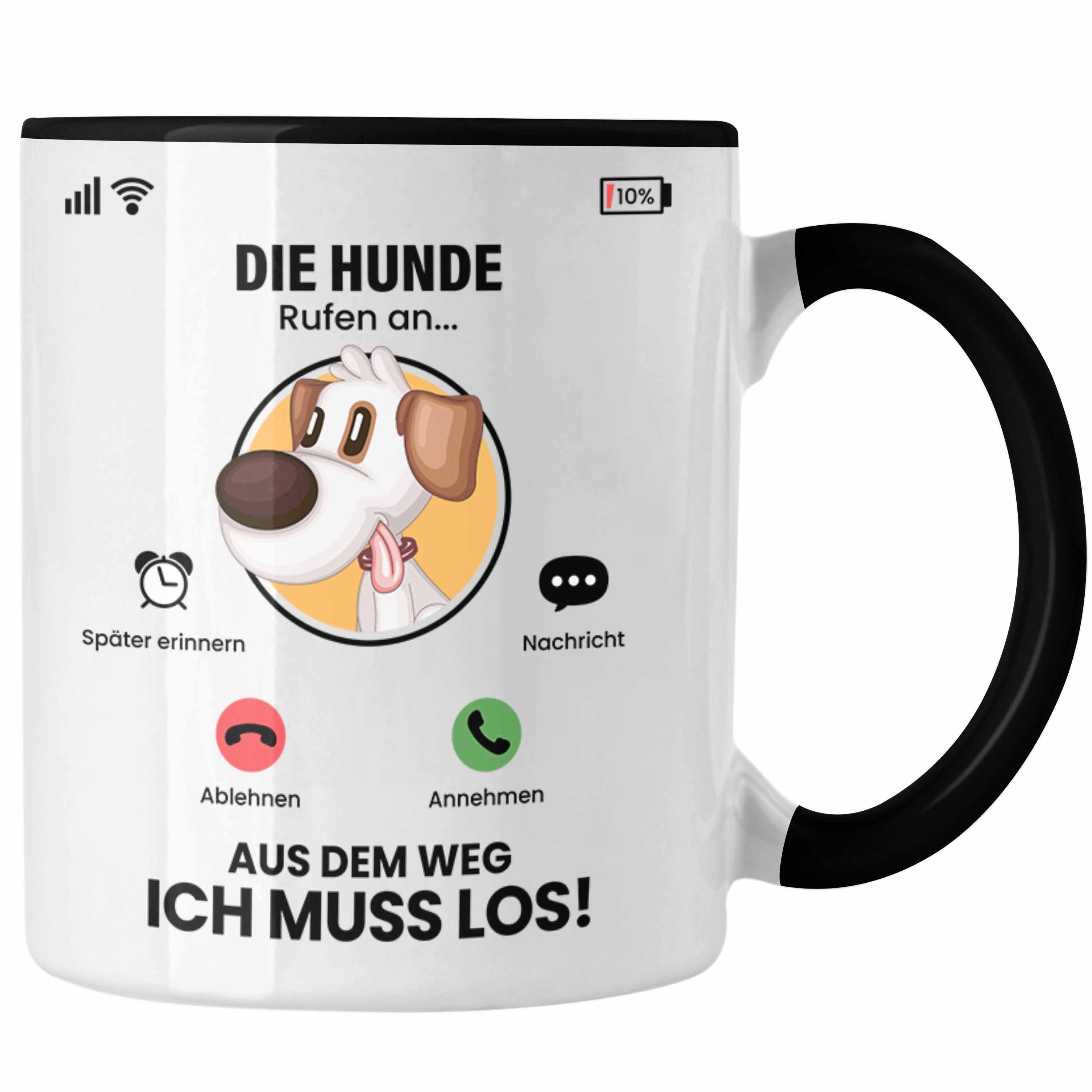 Trendation Tasse Die Hunde Rufen An Tasse Geschenk für Hunde Züchter Besitzer Geschenki Schwarz | Teetassen