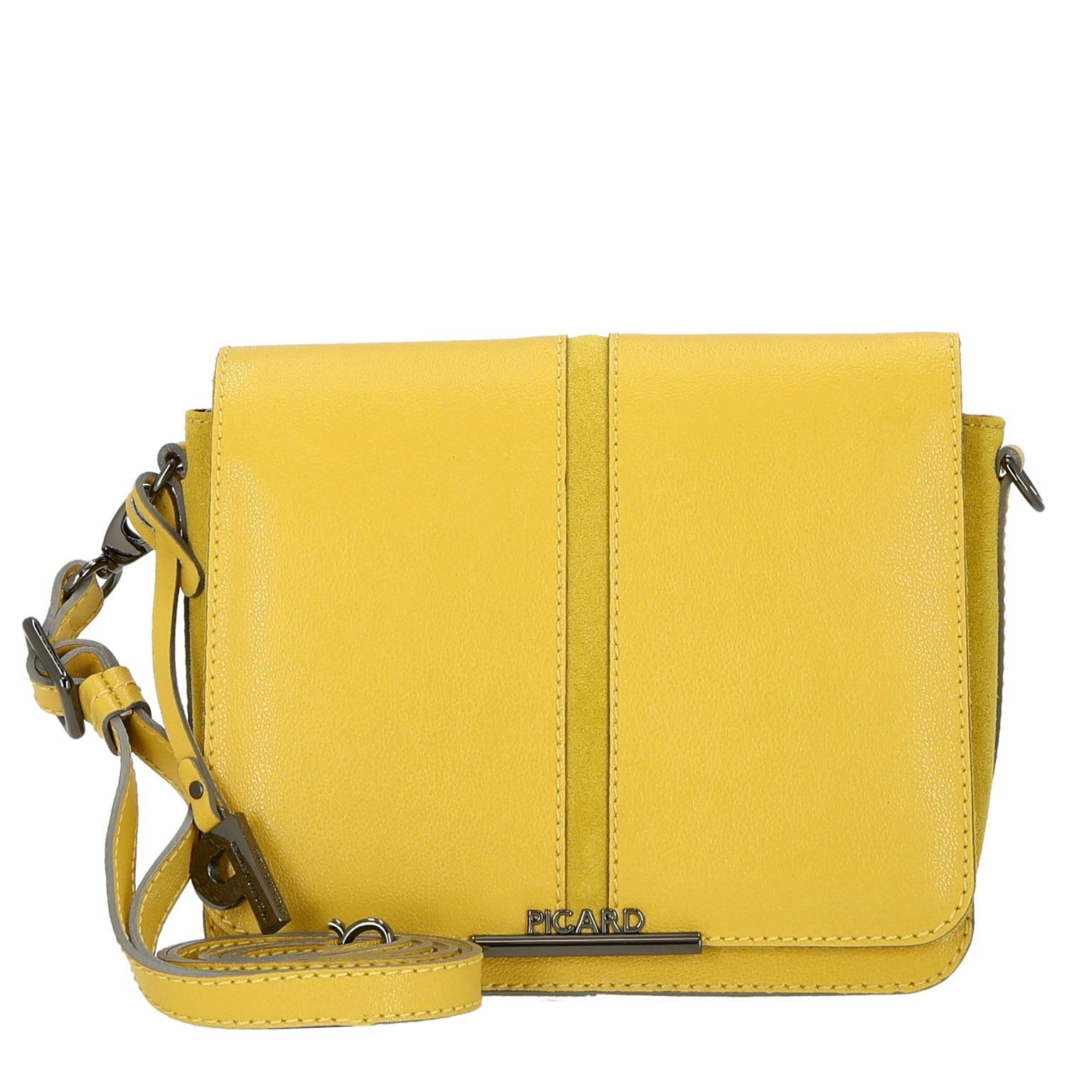 Umhängetasche Marie - Umhängetasche 22 cm Rindsleder (lemon)