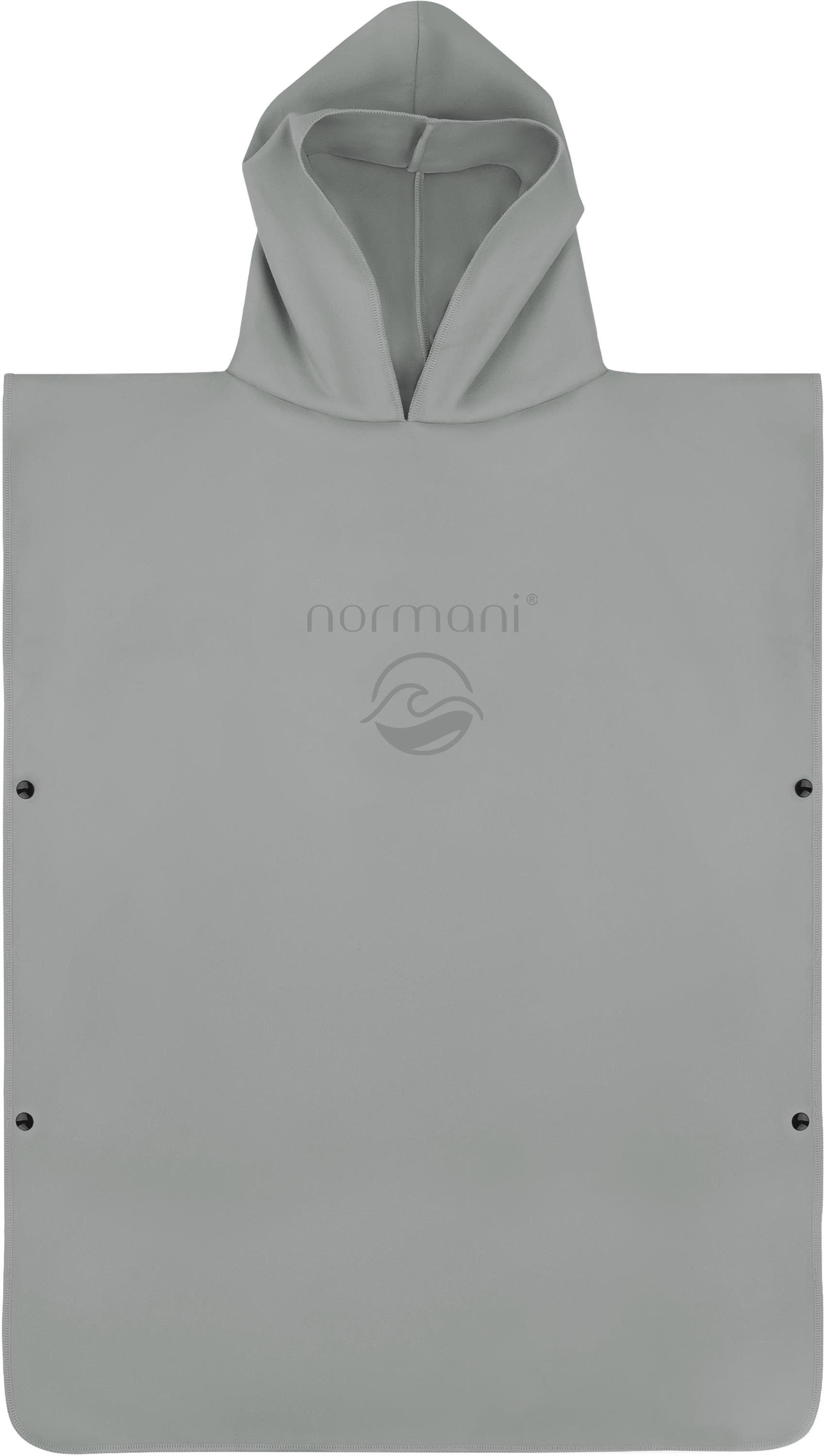 normani Badeponcho Kinder Mikrofaser Badeponcho 10-13 Jahre Camuy, Polyester, Kapuze, Schlupf, Bade Handtuch mit Ärmeln aus recyceltem Material