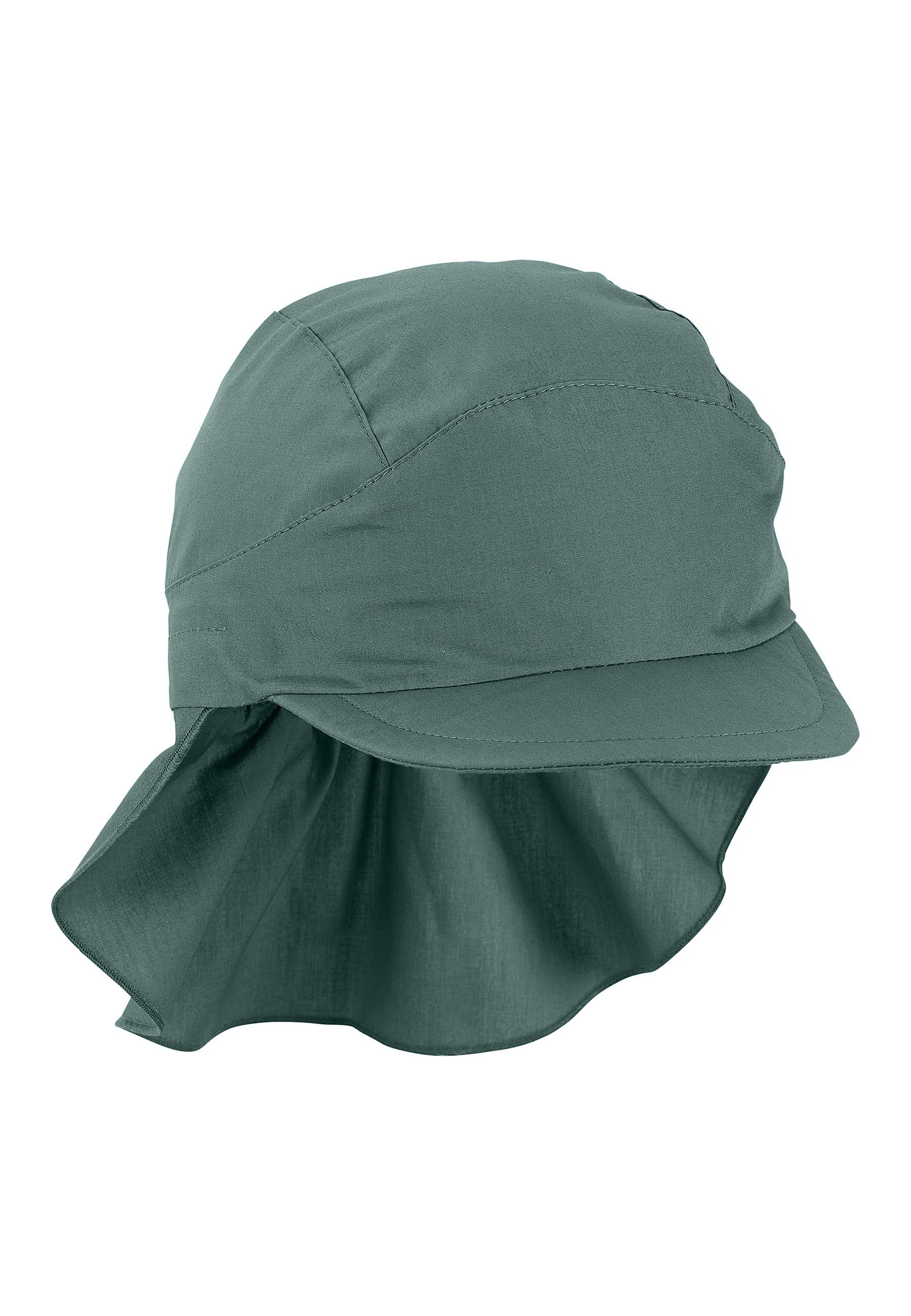 Sterntaler® Schirmmütze UV-Schutz 50+ Schirmmütze mit Nackenschutz Basic (1-St) Kindermütze mit Schirm aus UV-Popeline unifarben