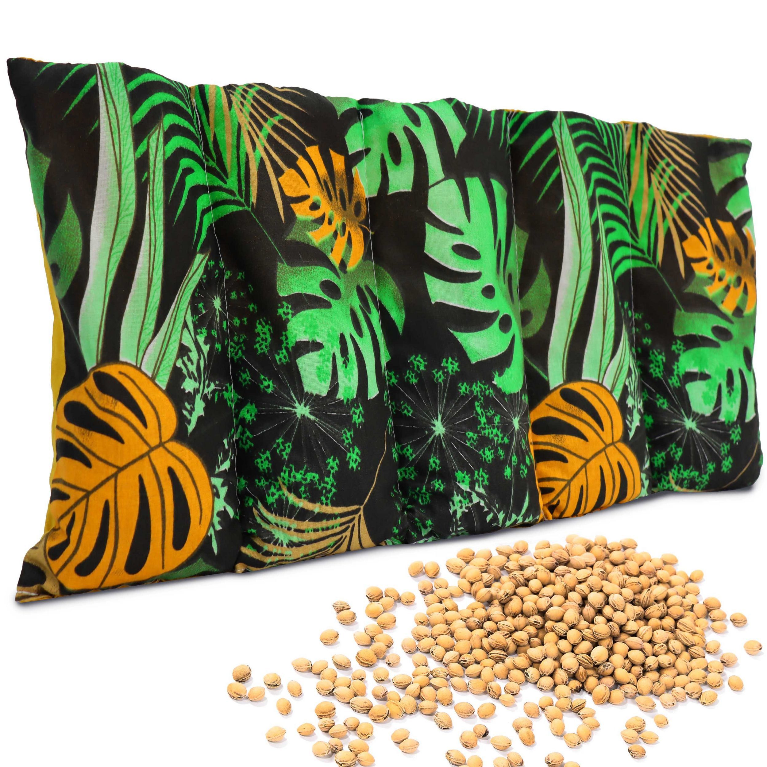 Amilian Kirschkernkissen für Mikrowelle - Kirschkernkissen Nacken Schulter - 55x20 cm, Wärmekompresse - Wärmekissen - Kältekissen, Wärmekompresse, Füllung: 100% Kirschkerne - Bezug: 100% Baumwolle