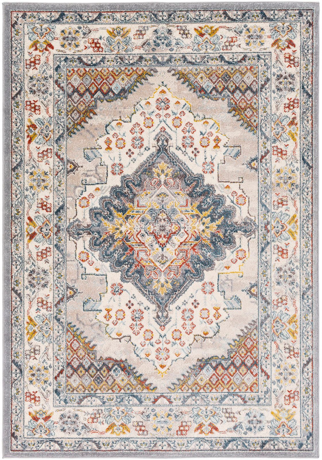 Livabliss Teppich CASABLANCA, rechteckig, Höhe: 12 mm, Vintage Orientteppich, Kurzflor Boho Wohnzimmerteppich, Läufer. Reduzierter Preis € 77,62. Unverbindliche Preisempfehlung € 119,99