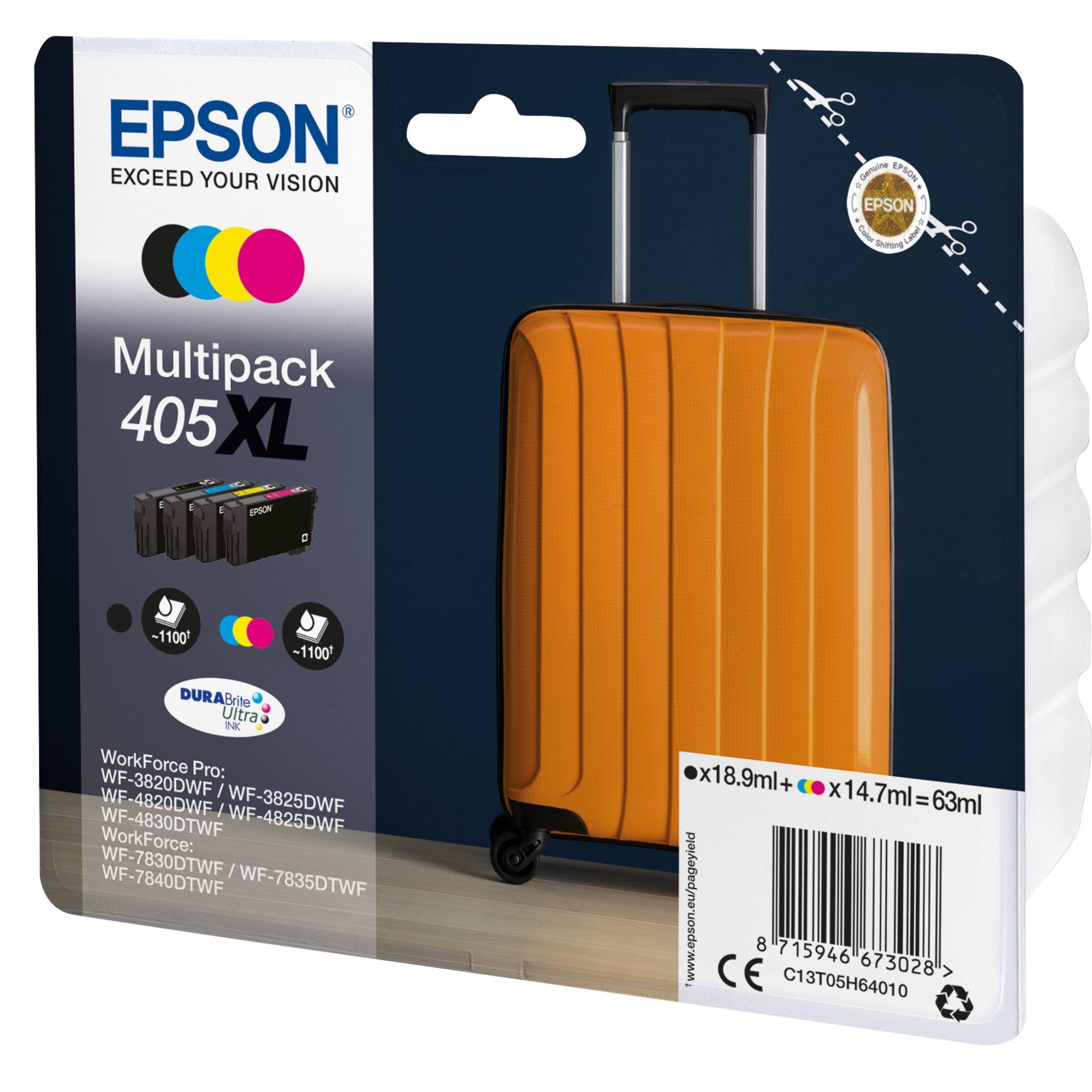 (C13T05H64010) 405XL Tinte Multipack Tintenpatrone Epson Epson