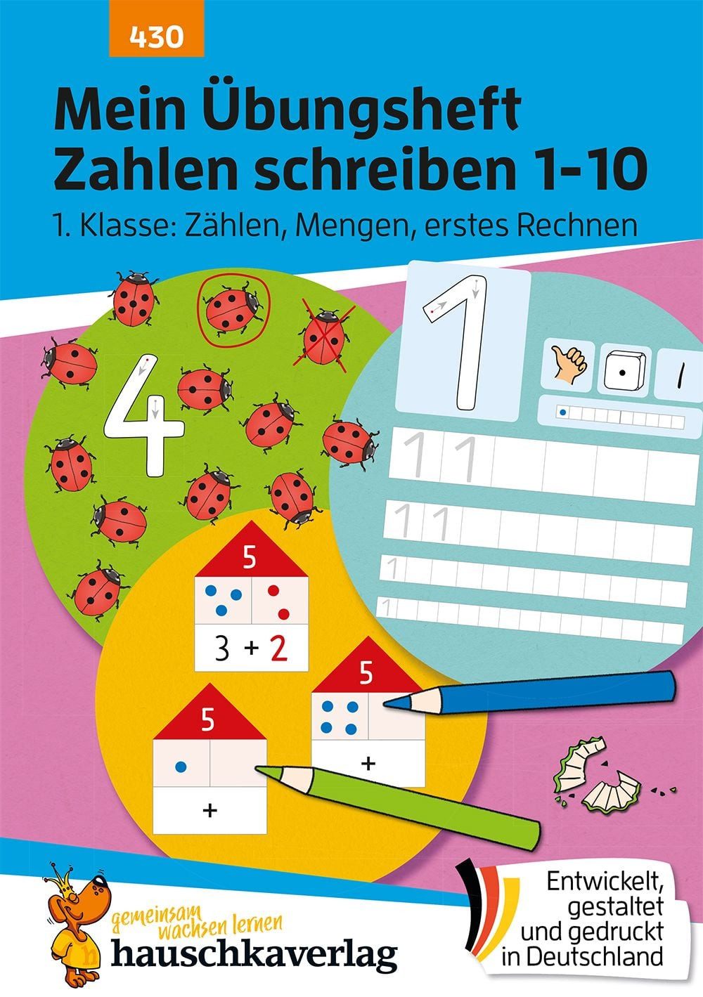 Mein Übungsheft Zahlen schreiben 1-10 – 1. Klasse: Zählen, Mengen, ers / Ulrike Maier, Mathe 1. Klasse - Rechnen lernen mit Lösungen