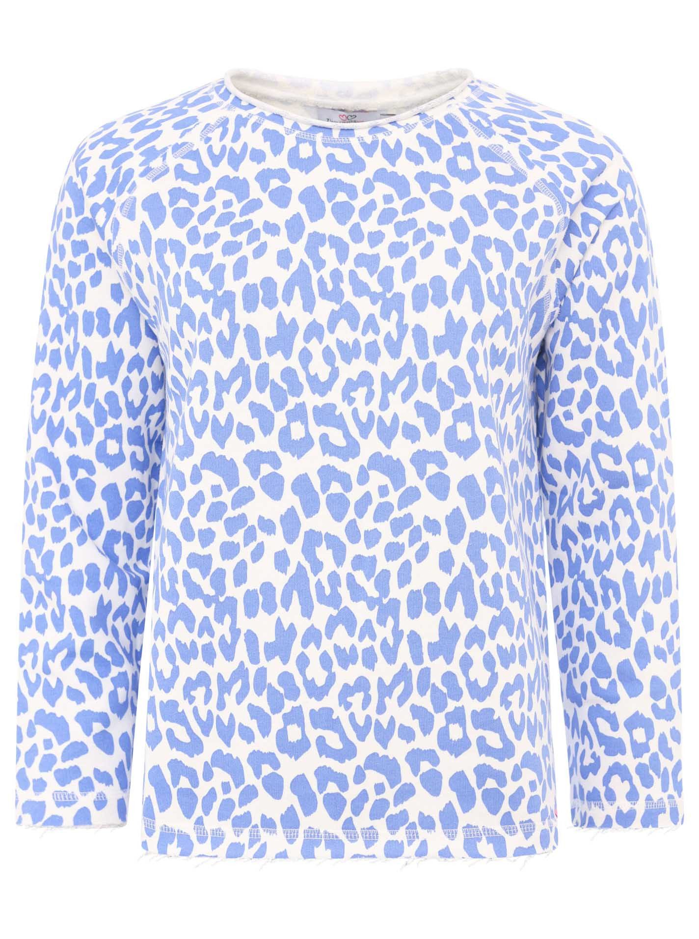 Zwillingsherz Sweater "Leo allover" mit animalischem Printdesign