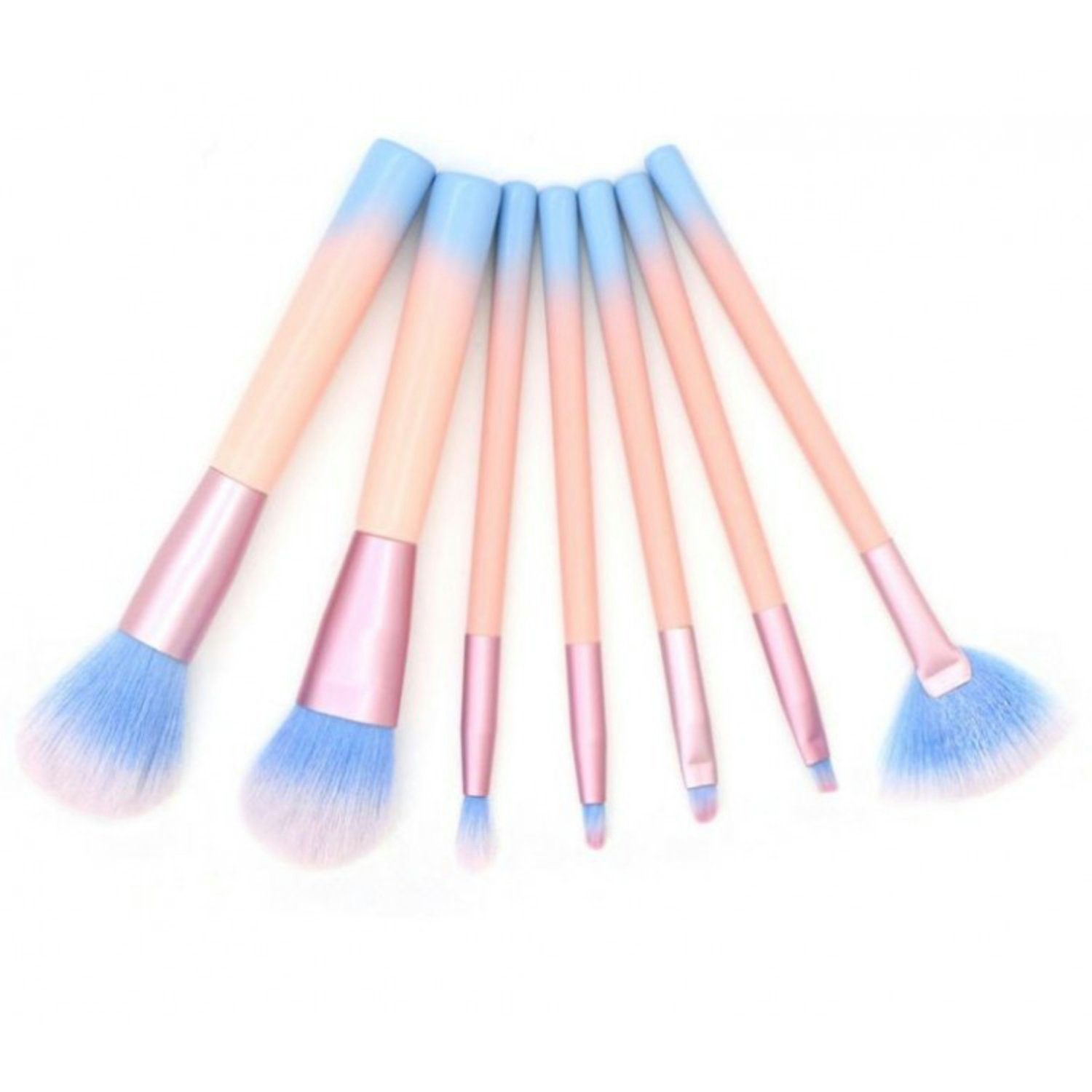 WS-Trend Kosmetikpinsel-Set Exquisites 7- teiliges buntes Make-up, 7 tlg., Pinselset für ein makelloses Finish