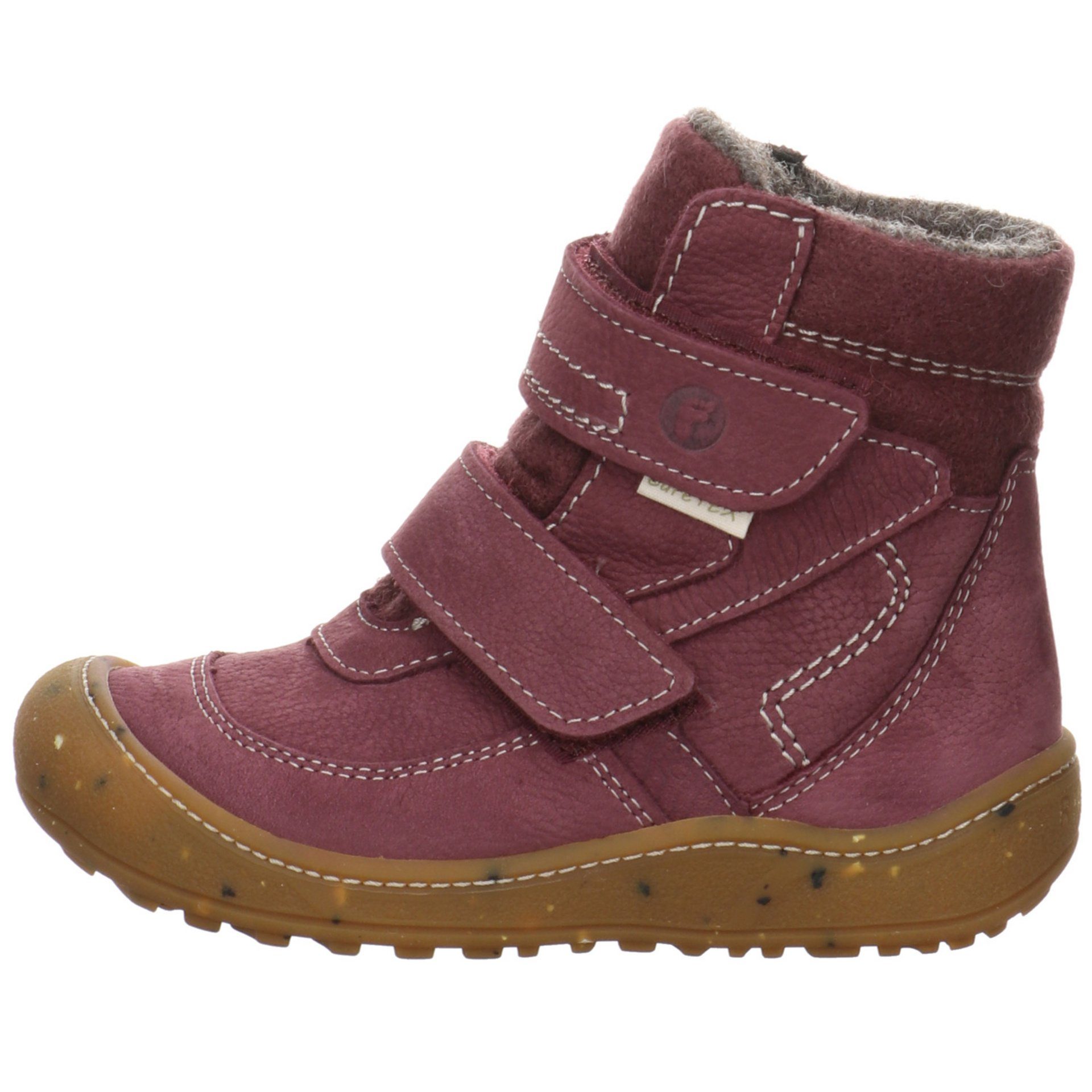 Ricosta Wood Leder-/Textilkombination Tex Winterboots uni pflaume Boots Leder-/Textilkombination
