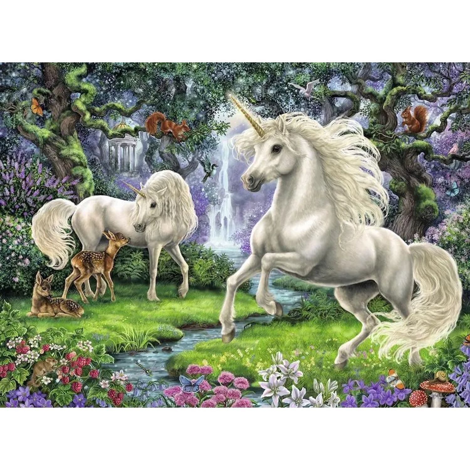 Ravensburger Puzzle Geheimnisvolle Einhörner. Puzzle 200 Teile XXL, 200 Puzzleteile