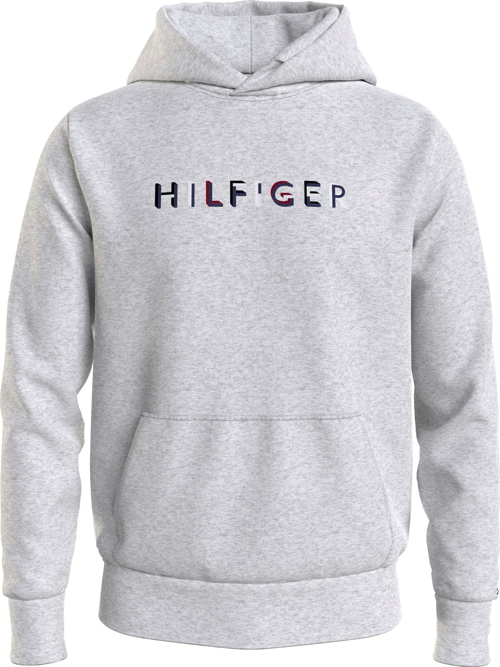 Hilfiger HOODY RWB Heather HILFIGER Tommy Light Hoodie Grey