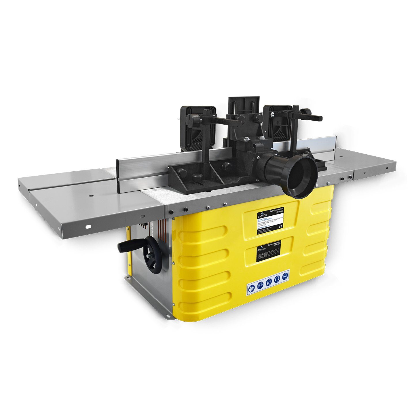 BAMATO Tischfräse BFM-610, (1-tlg), mit 6, 8, 12 mm Spannzange, Fräsmaschine, Tischfräsmaschine, Fräse