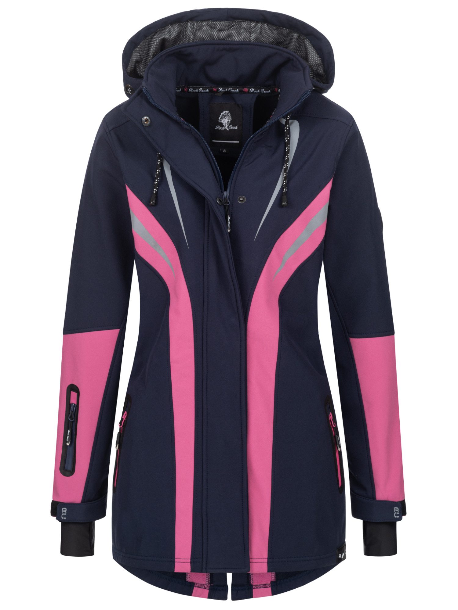 Rock Creek Softshelljacke Damen Softshellmantel Wanderjacke günstig online kaufen
