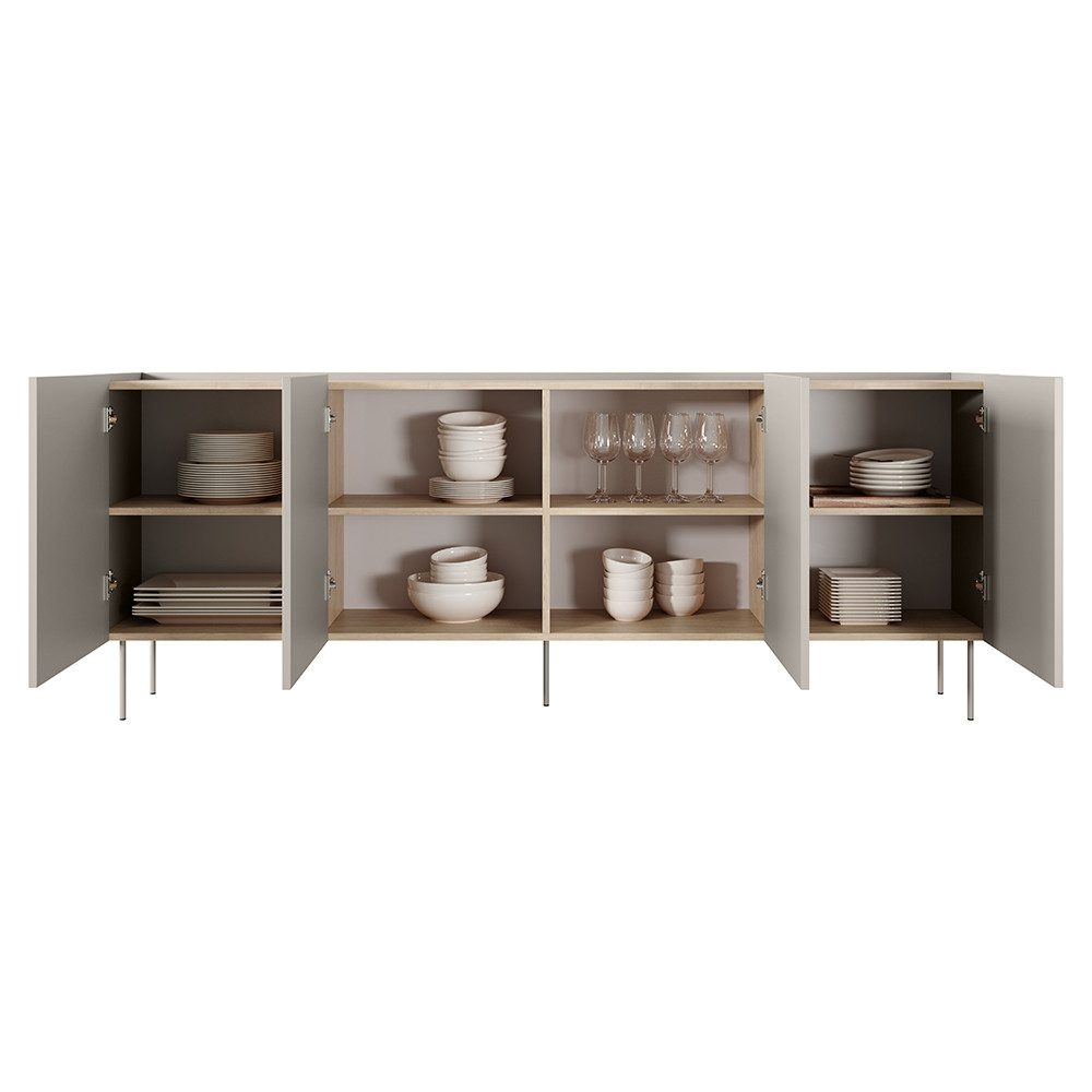 Lomadox Sideboard DELFT-141, in kaschmir und günstig online kaufen