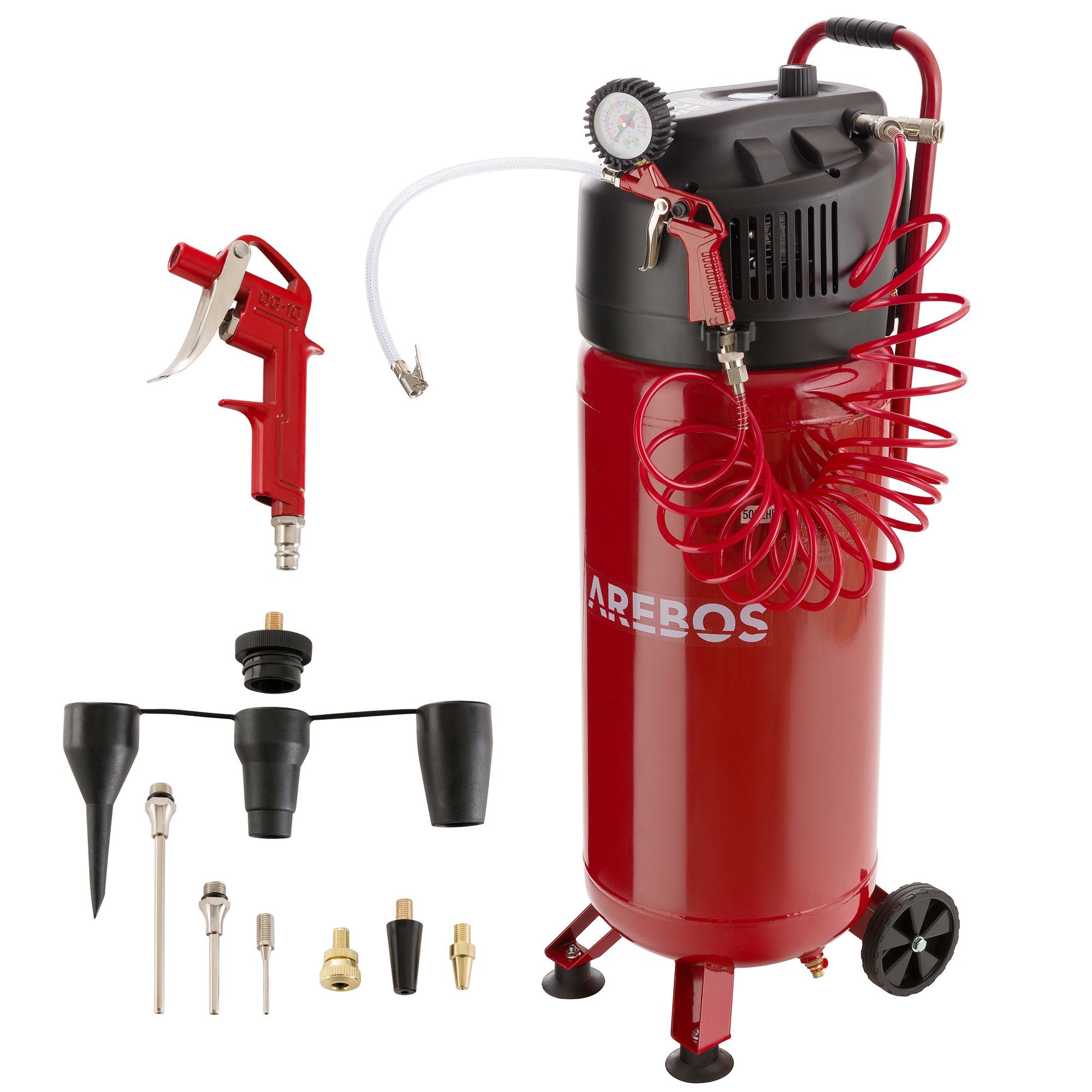 Arebos Kompressor Druckluftkompressor, Luftkompressor, inkl. 13-tlg. günstig online kaufen