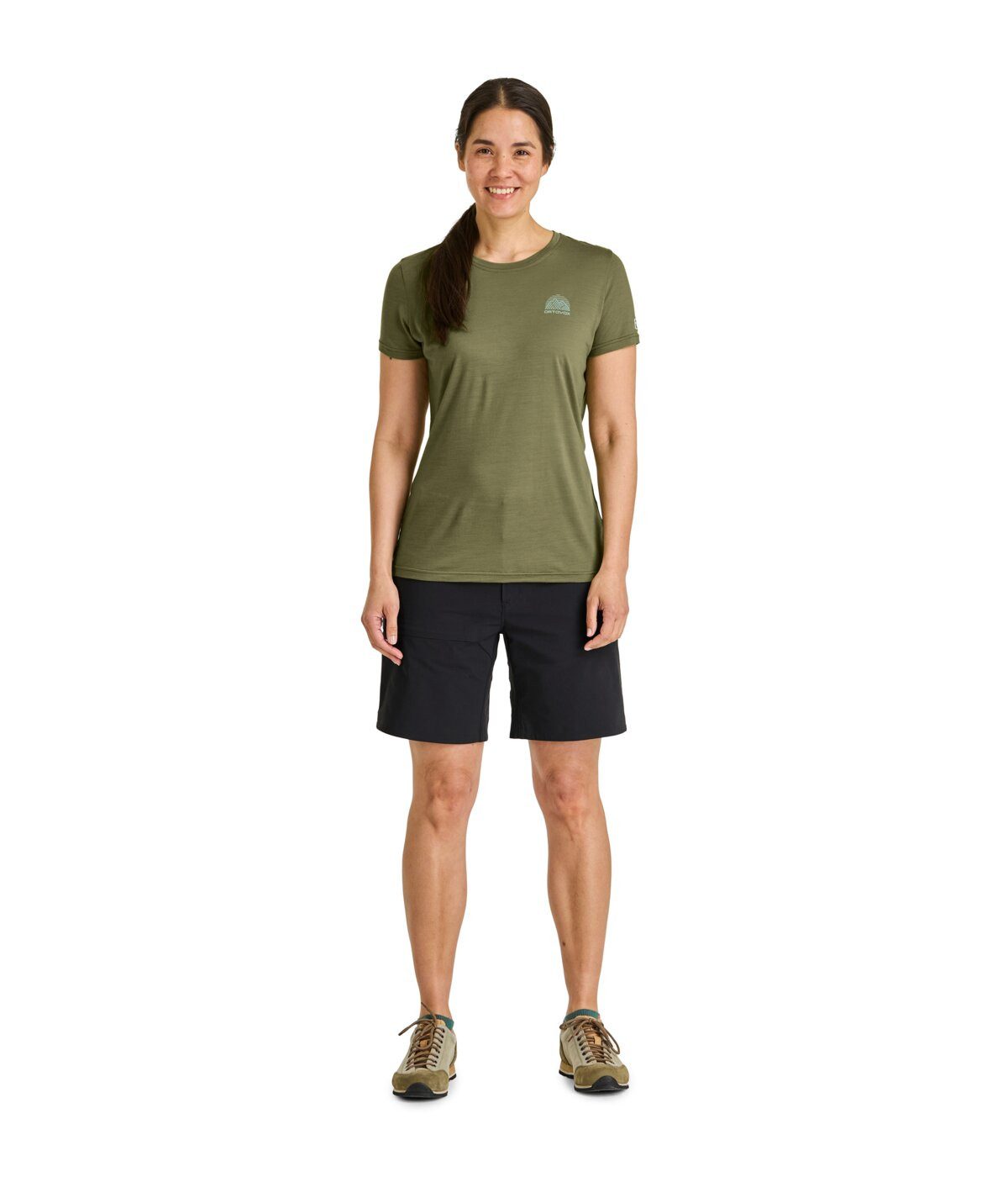 Ortovox T-Shirt 120 COOL TEC MTN STRIPE TS W blue nunatak