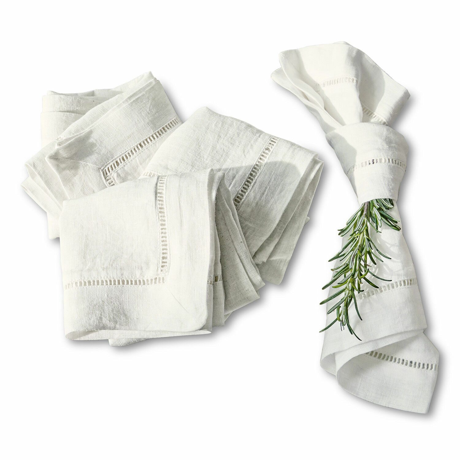 Mirabeau Stoffserviette Serviette 4er Set Covent Garden weiß