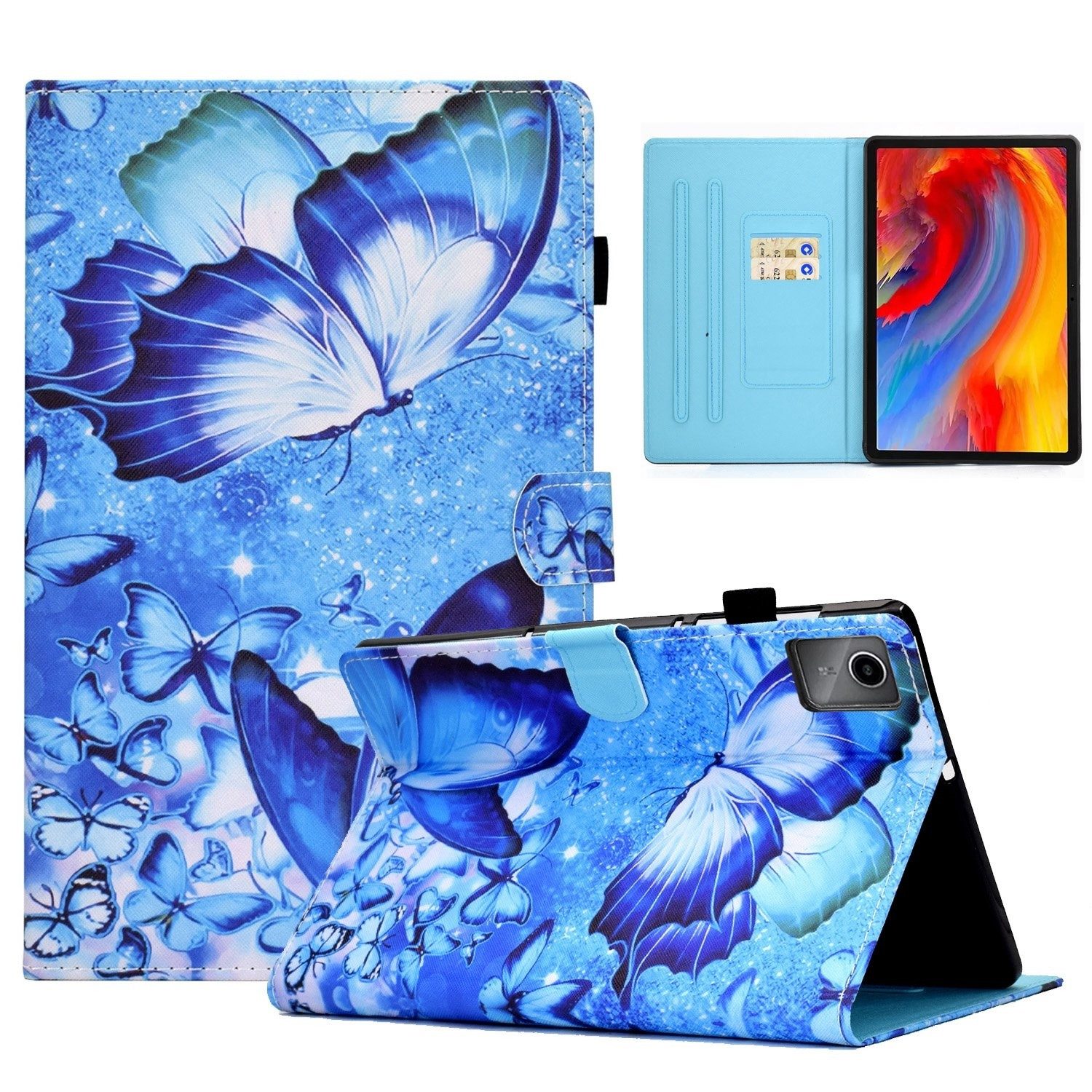 Wigento Tablet-Hülle Für Lenovo Tab M11 Kunstleder Tablet Tasche Hülle Case Etuis Motiv 10